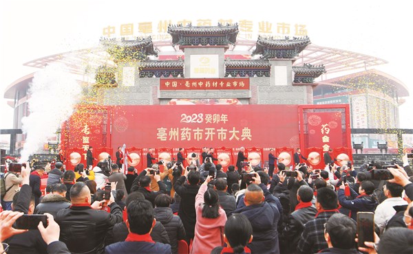 锣声阵阵叩开兔年亳州药市大门